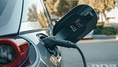 EV Car Charger Closeup